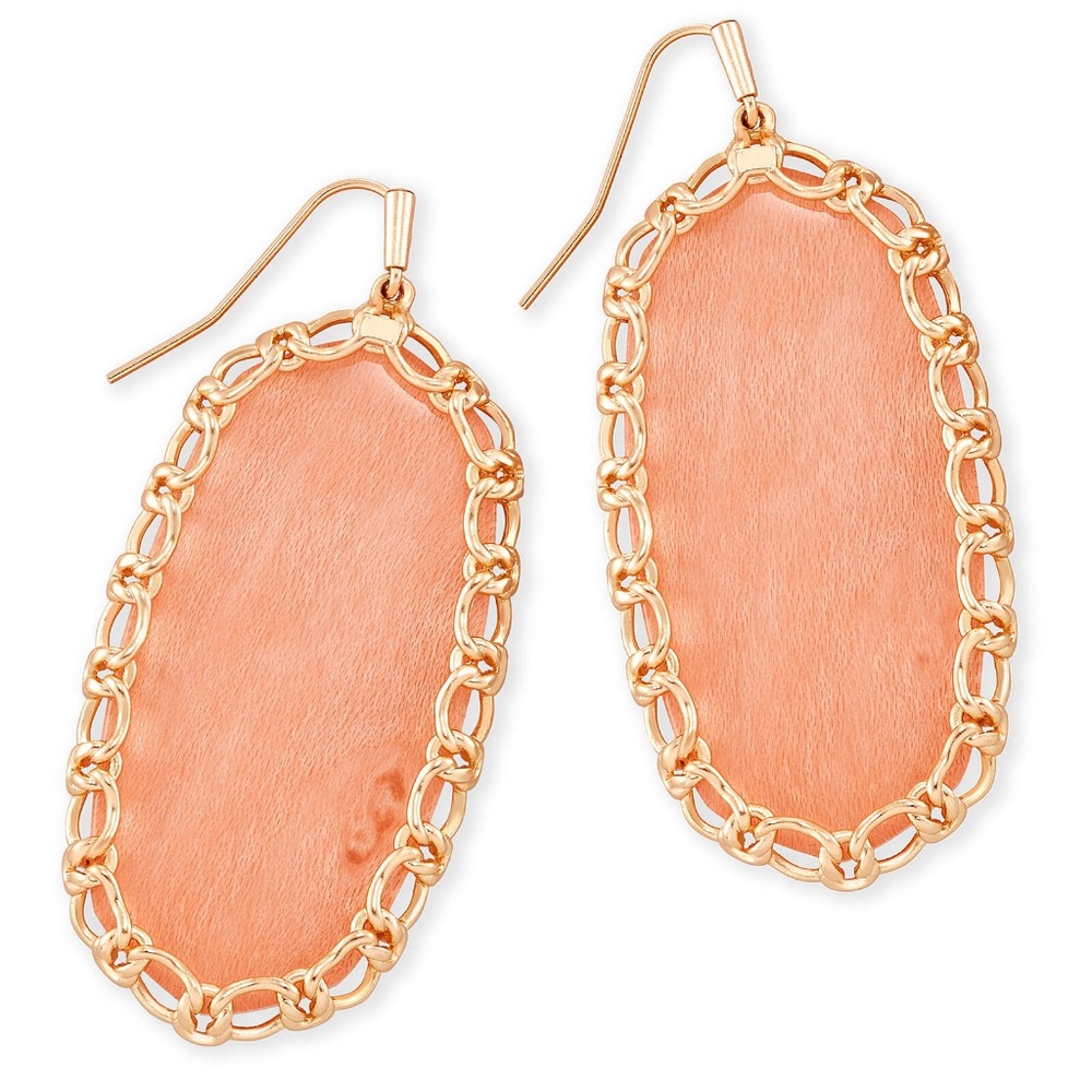 Macrame Danielle Rose Gold Statement Earrings